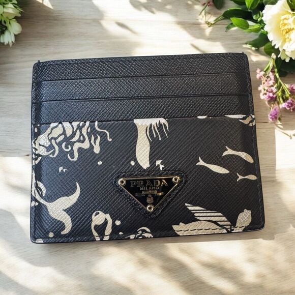 Prada Leather Card Holder - Picture 1 of 3